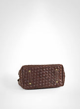 Load image into Gallery viewer, Brown Hand Woven Leather Bag Small Size