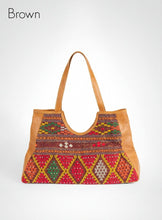 Load image into Gallery viewer, Boho Triangle Leather Bag