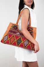 Load image into Gallery viewer, Boho Triangle Leather Bag