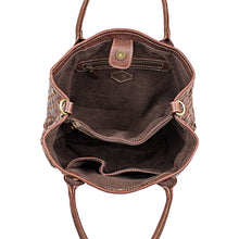 Load image into Gallery viewer, Brown Hand Woven Leather Bag Small Size