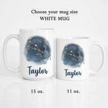 Load image into Gallery viewer, Taurus Personalized Name Zodiac Constellation Mug