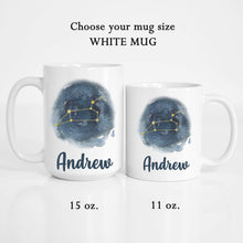 Load image into Gallery viewer, Leo Personalized Name Zodiac Constellation Mug