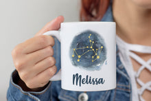 Load image into Gallery viewer, Sagittarius Personalized Name Zodiac Constellation Mug