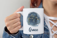 Load image into Gallery viewer, Aquarius Personalized Name - Zodiac Constellation Mug