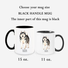 Load image into Gallery viewer, Husky Dog Personalized Coffee Mug