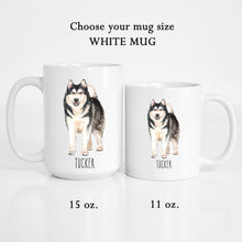 Load image into Gallery viewer, Husky Dog Personalized Coffee Mug
