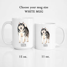 Load image into Gallery viewer, Husky Dog Personalized Coffee Mug
