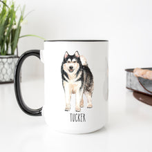 Load image into Gallery viewer, Husky Dog Personalized Coffee Mug
