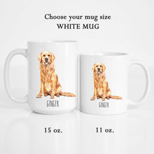 Load image into Gallery viewer, Golden Retriever Dog Personalized Coffee Mug