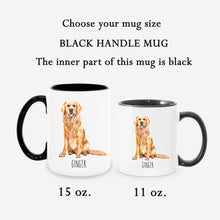 Load image into Gallery viewer, Golden Retriever Dog Personalized Coffee Mug