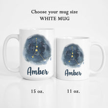Load image into Gallery viewer, Cancer Personalized Name - Zodiac Constellation Mug