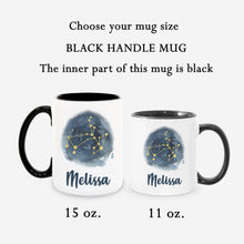 Load image into Gallery viewer, Sagittarius Personalized Name Zodiac Constellation Mug