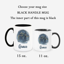 Load image into Gallery viewer, Aquarius Personalized Name - Zodiac Constellation Mug