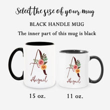 Load image into Gallery viewer, Personalized Name Alphabet Coffee Mug A-Z