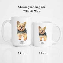 Load image into Gallery viewer, Yorkshire Terrier Dog Personalized Coffee Mug