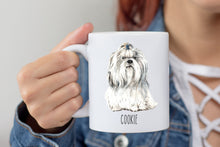 Load image into Gallery viewer, Shih Tzu Coffee Dog Personalized Coffee Mug