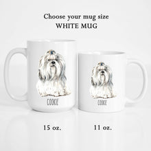 Load image into Gallery viewer, Shih Tzu Coffee Dog Personalized Coffee Mug