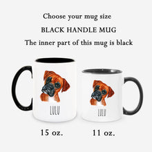 Load image into Gallery viewer, Boxer Dog Face Personalized Coffee Mug