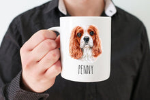 Load image into Gallery viewer, Cavalier King Charles Spaniel Dog Face Personalized Coffee Mug