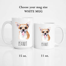 Load image into Gallery viewer, Chihuahua Dog Face Personalized Coffee Mug