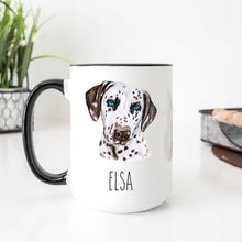 Load image into Gallery viewer, Dalmatian Dog Face Personalized Coffee Mug