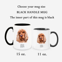 Load image into Gallery viewer, English Cocker Spaniel Dog Face Personalized Coffee Mug