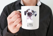 Load image into Gallery viewer, Great Dane Dog Face Personalized Coffee Mug