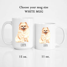 Load image into Gallery viewer, Pomeranian Dog Personalized Coffee Mug