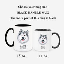 Load image into Gallery viewer, Alaskan Malamute Dog Face Personalized Coffee Mug