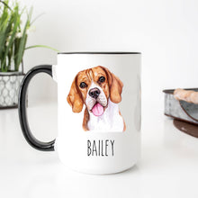 Load image into Gallery viewer, Beagle Dog Face Personalized Coffee Mug