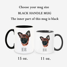 Load image into Gallery viewer, Brussels Griffon Pug Dog Face Personalized Coffee Mug