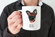 Load image into Gallery viewer, Brussels Griffon Pug Dog Face Personalized Coffee Mug