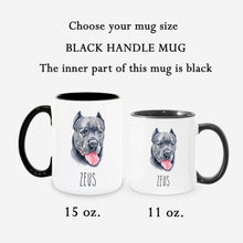Load image into Gallery viewer, Cane Corso Dog Face Personalized Coffee Mug