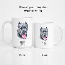 Load image into Gallery viewer, Cane Corso Dog Face Personalized Coffee Mug