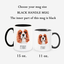Load image into Gallery viewer, Cavalier King Charles Spaniel Dog Face Personalized Coffee Mug