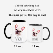 Load image into Gallery viewer, French Bulldog Dog Face Personalized Coffee Mug
