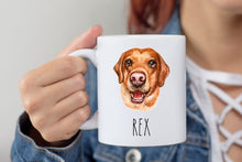 Load image into Gallery viewer, Labrador Retriever Dog Face Personalized Coffee Mug