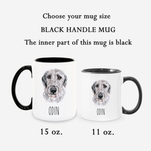 Load image into Gallery viewer, Irish wolfhound Dog Face Personalized Coffee Mug