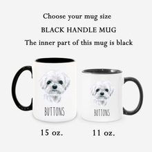 Load image into Gallery viewer, Maltese Dog Face Personalized Coffee Mug