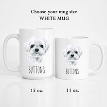 Load image into Gallery viewer, Maltese Dog Face Personalized Coffee Mug
