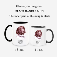 Load image into Gallery viewer, Pointer Dog Face Personalized Coffee Mug