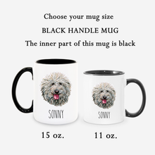 Load image into Gallery viewer, Puli Dog Face Personalized Coffee Mug