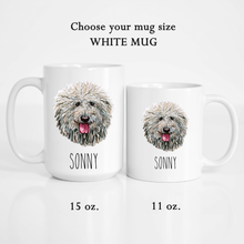 Load image into Gallery viewer, Puli Dog Face Personalized Coffee Mug