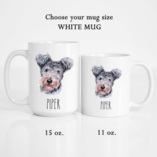 Load image into Gallery viewer, Pumi Dog Face Personalized Coffee Mug