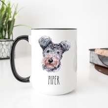 Load image into Gallery viewer, Pumi Dog Face Personalized Coffee Mug