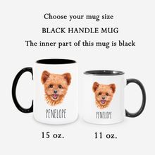 Load image into Gallery viewer, Spitzpoo Dog Face Personalized Coffee Mug