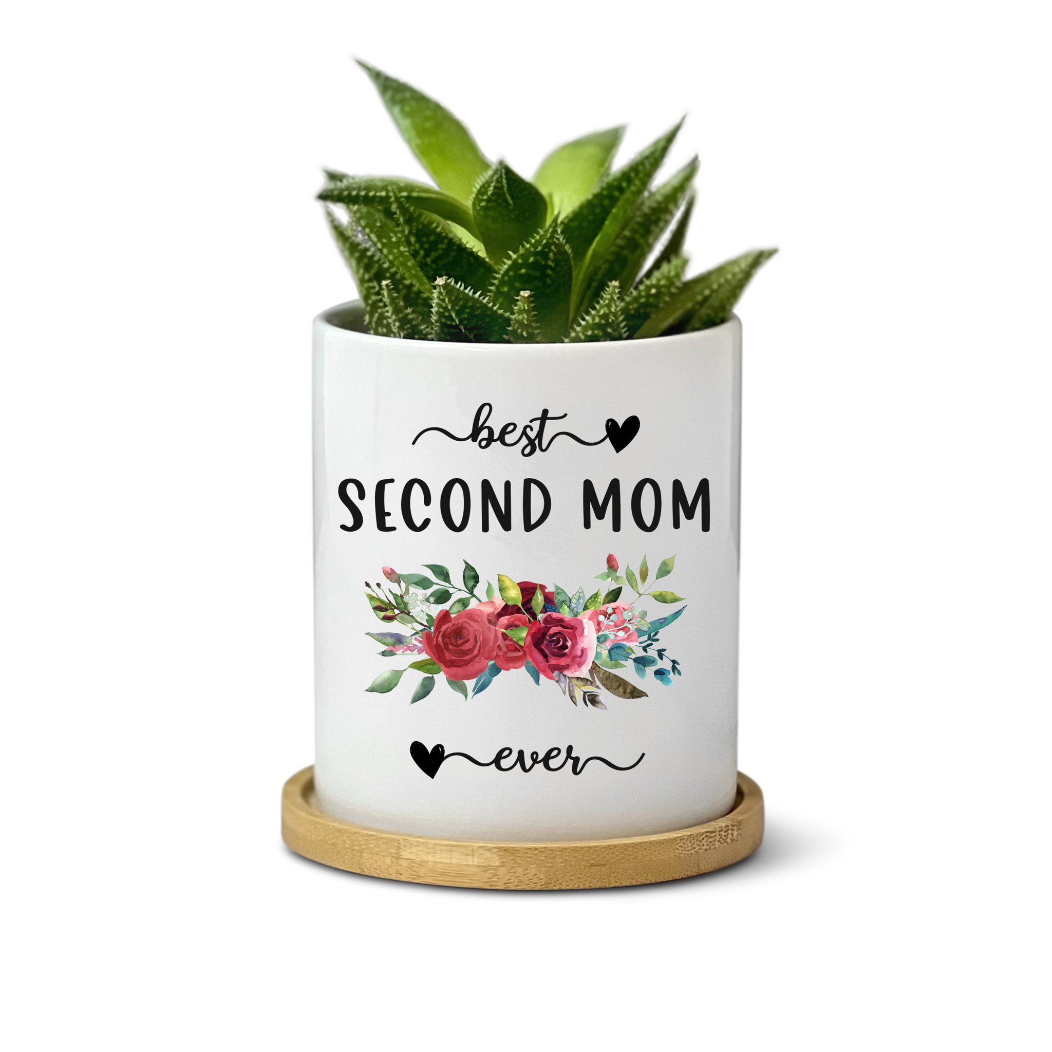 best potted plants for mother's day Best Second Mom, Best Bonus Mom, Best Stepmom Planter – Pine and Pineapple