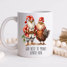 Load image into Gallery viewer, Chicken Couple Christmas God Rest Ye Merry Gentle-He Planter
