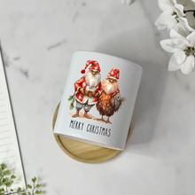 Load image into Gallery viewer, Chicken Couple Christmas Merry Christmas Planter
