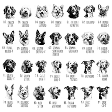 Load image into Gallery viewer, Personalized Dog Mug 100+ Breeds in Black and White
